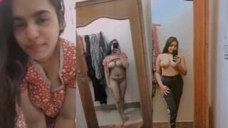 Indian Sexy Desi Girl Shows Boobs Selfie Viral MMS Porn