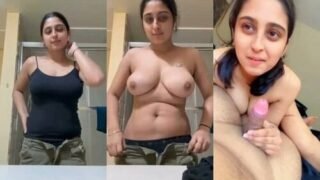 Horny Desi Girl Shows Nude Body and Blowjob Viral MMS XXX