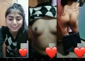 Viral MMS Porn of Cute Desi Girl Shows Boobs and Ass 