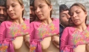 Paki CPl Romance and Boobs pressing XXX MMS Viral